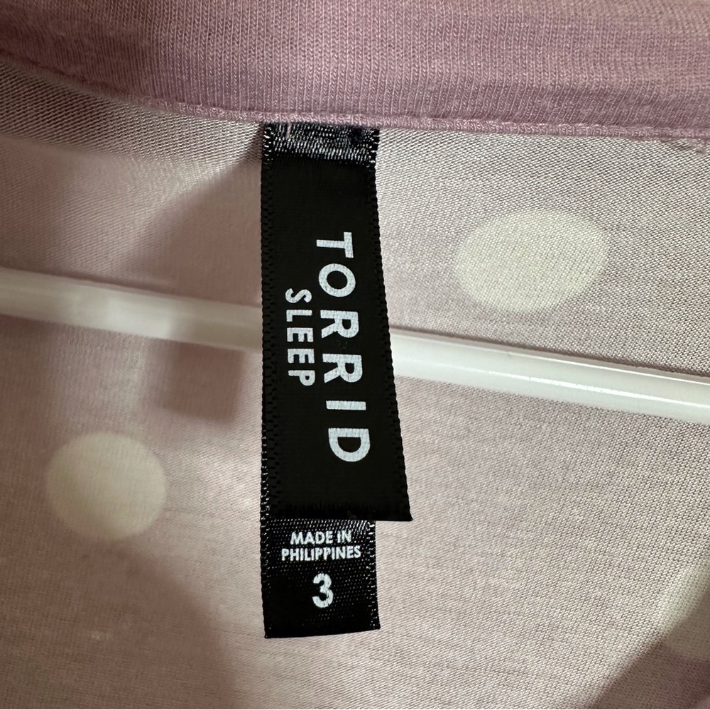 Torrid Super Soft Button Through Short Sleeve Sle… - image 4